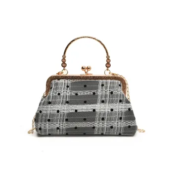 Yalu Nylon Fabric Crossbody One Shoulder Handbags Regular Women's Black/Coffee/White