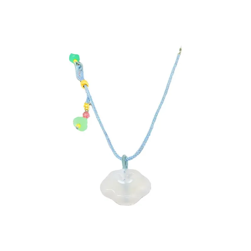 ZUNCAI Chalcedony Jade Necklaces Unisex-1