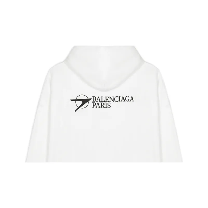 Balenciaga Sweatshirt Loose Fit Style Men's White-4