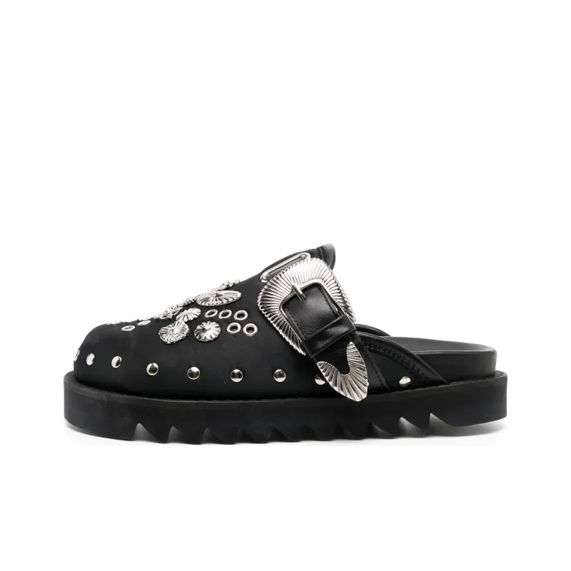 Toga Pulla Closed Toe Slippers Women's Black-0