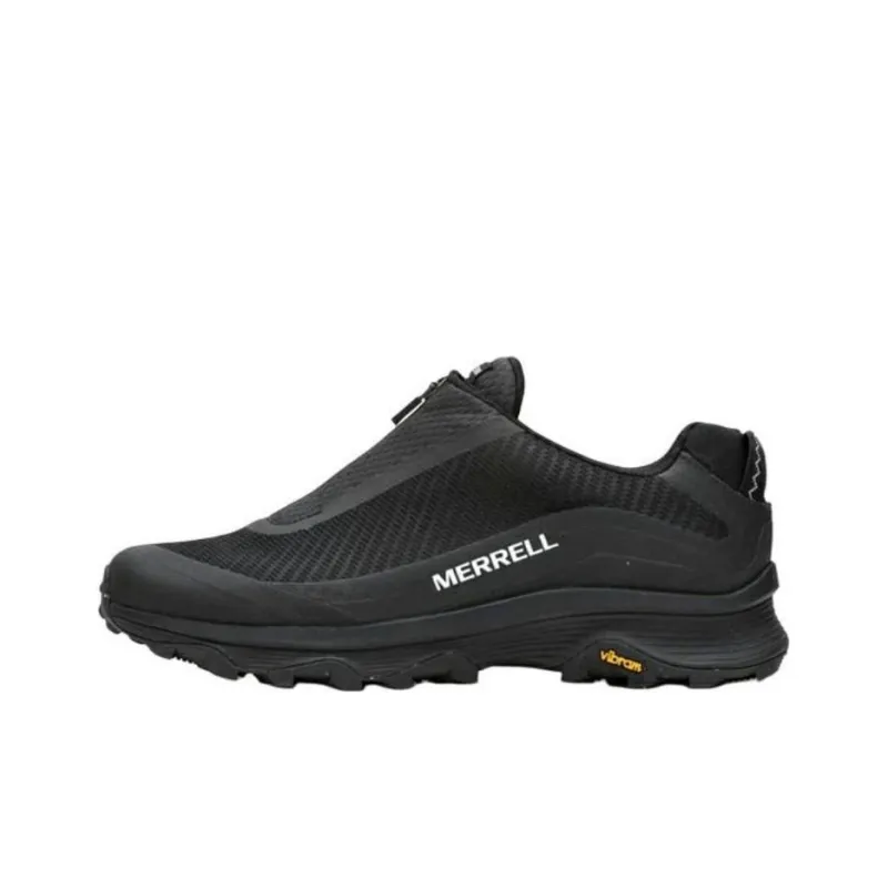 MERRELL Moab Speed Anti-Slip Wear-Resistant Waterproof And Breathable Low-Top Hiking Shoes Men's Black-0