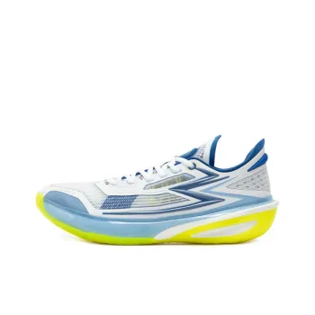 361° QUIKFLAME Basketball Shoes Men Low Top 361 Degrees White/Numbers Blue