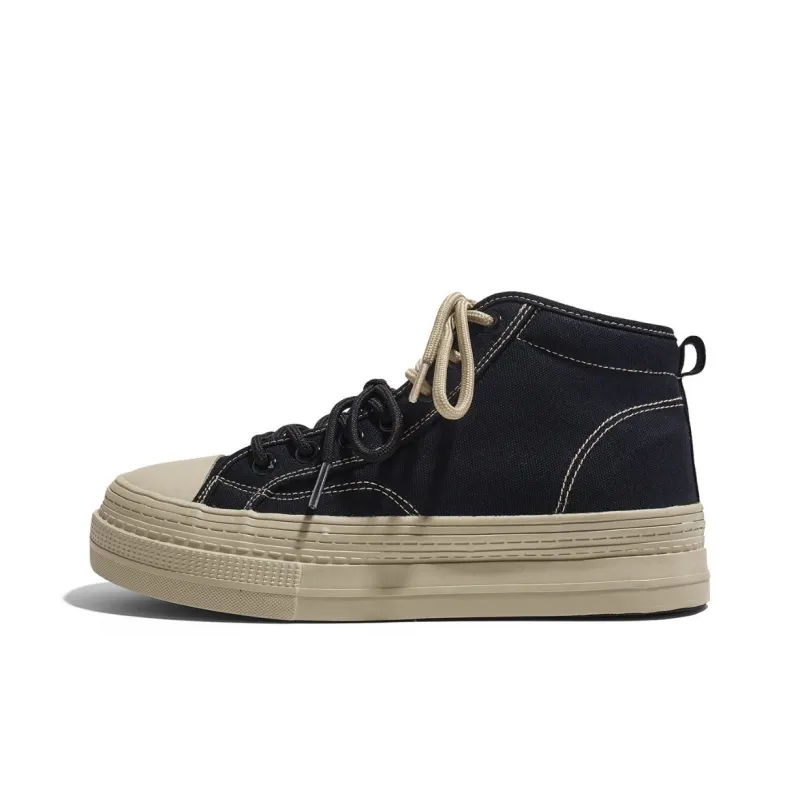 RENBEN Anti Slip And Wear Resistant Warm High Top Canvas Shoes Women's-5