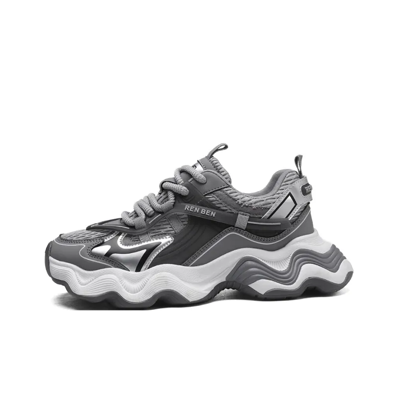 RENBEN Cushioning Lightweight Height Increasing Low Top Casual Shoes Men's-3