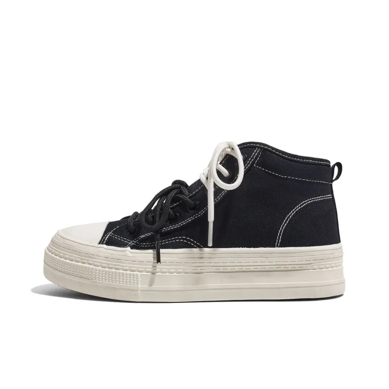 RENBEN Anti Slip And Wear Resistant Warm High Top Canvas Shoes Women's-0