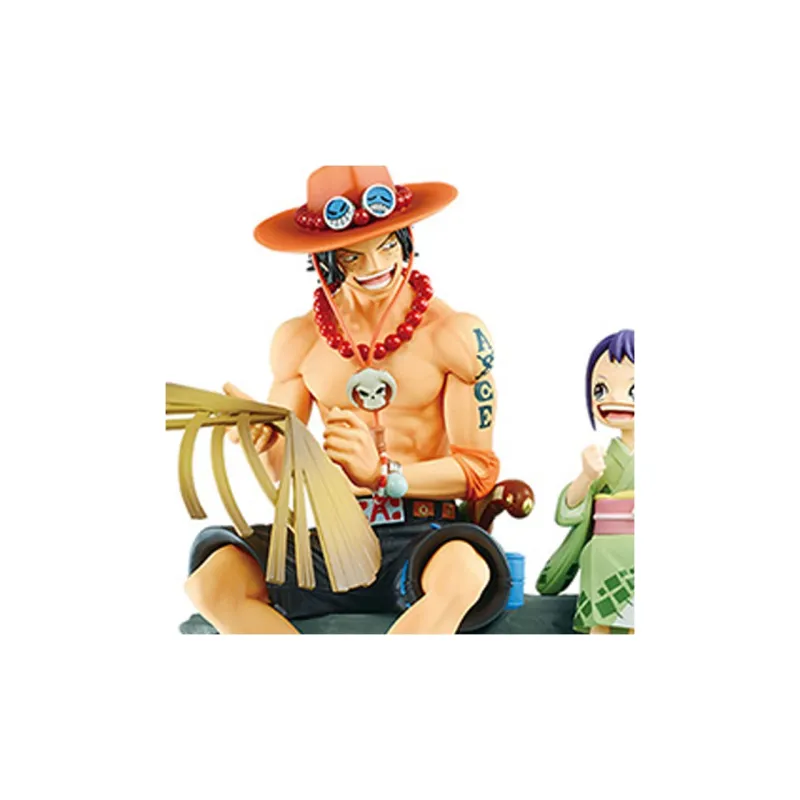 BANDAI Portgas D. Ace One Piece The Land Of Wano Portgas D. Ace & Shirohiko Scale Figures-2