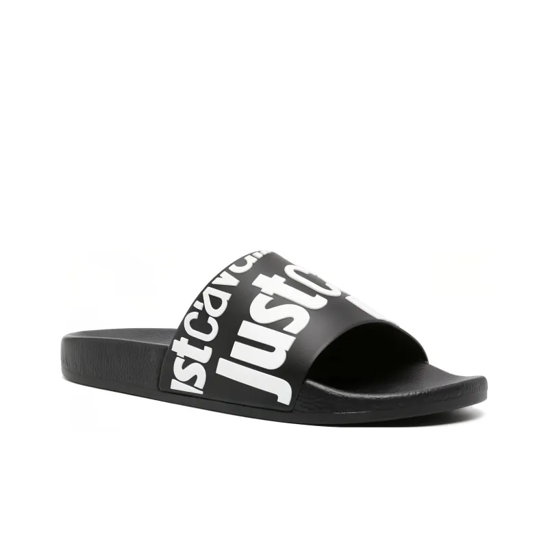 Just Cavalli Logo-embossed Slides-2