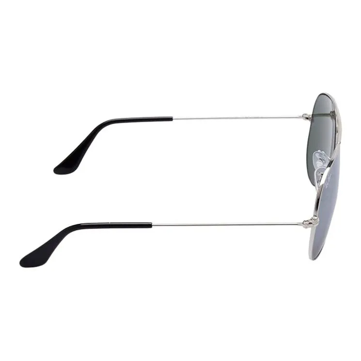 RayBan Chrome-Plated Aviator Sunglasses Men's Silver-2