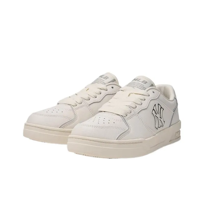 MLB Hofer Wear resistant And Lightweight Low Top Skateboard Shoes Unisex White-2