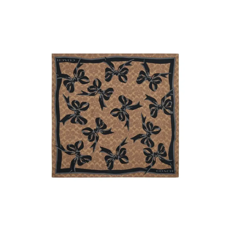 COACH Silk Headwraps Women's Brown-0