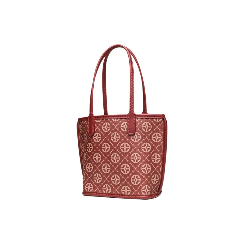 PAYOT Microfiber Synthetic Leather Wedding Handbag Regular Women's Burgundy-3