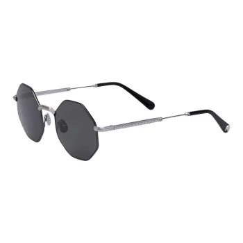STEFANO RICCI Metal With Palladium Plating Irregular Shape Sunglasses Men's Silver