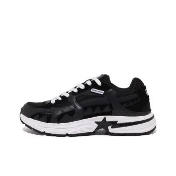 BOUNTY HUNTER x A BATHING APE SHARK STA Cushioning Low Top Casual Shoes Men's Black