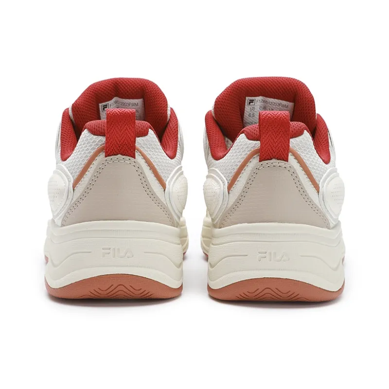 FILA Low-Top Skateboard Shoes Women's White Umber-3