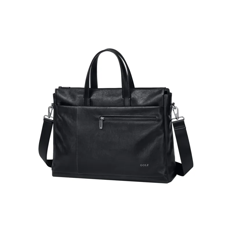 GOLF Synthetic Leather Briefcase Regular Men's Black-1