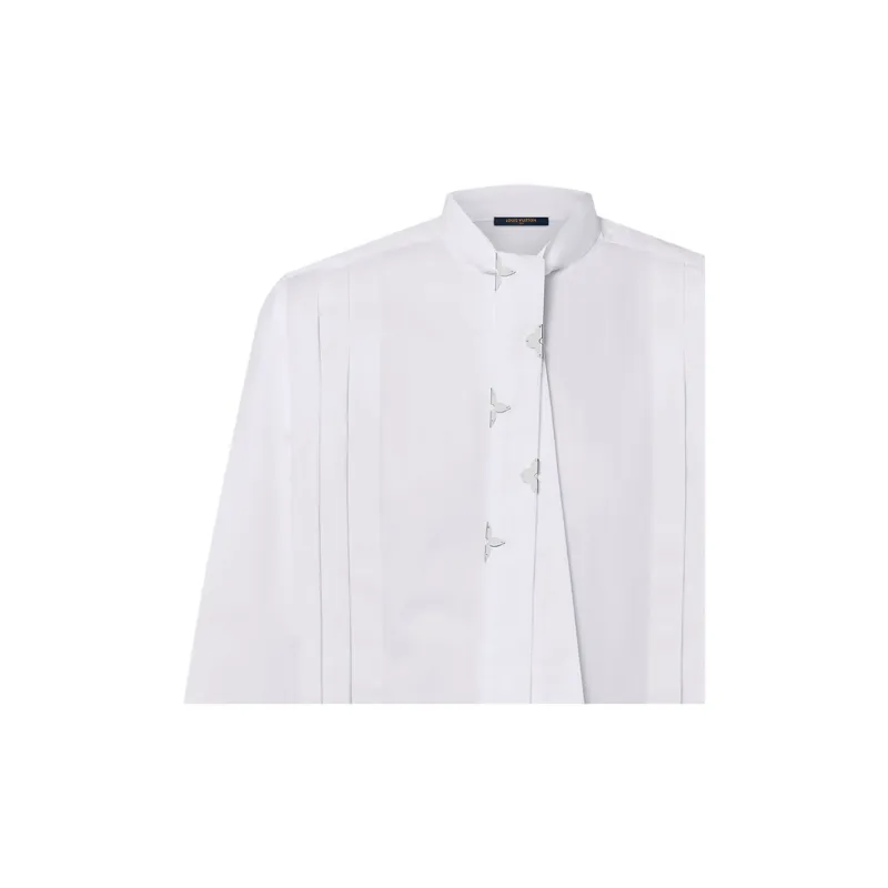 LOUIS VUITTON Pleat Detail Lavallière Blouse-1