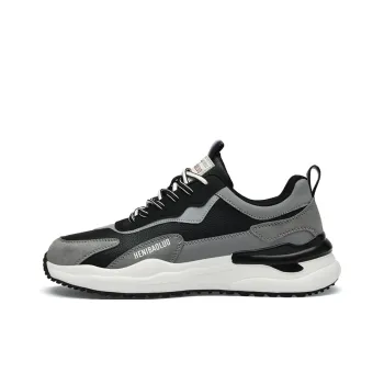 HENIBAOLUO Anti Slip Wear Resistant Low Top Casual Shoes Men's