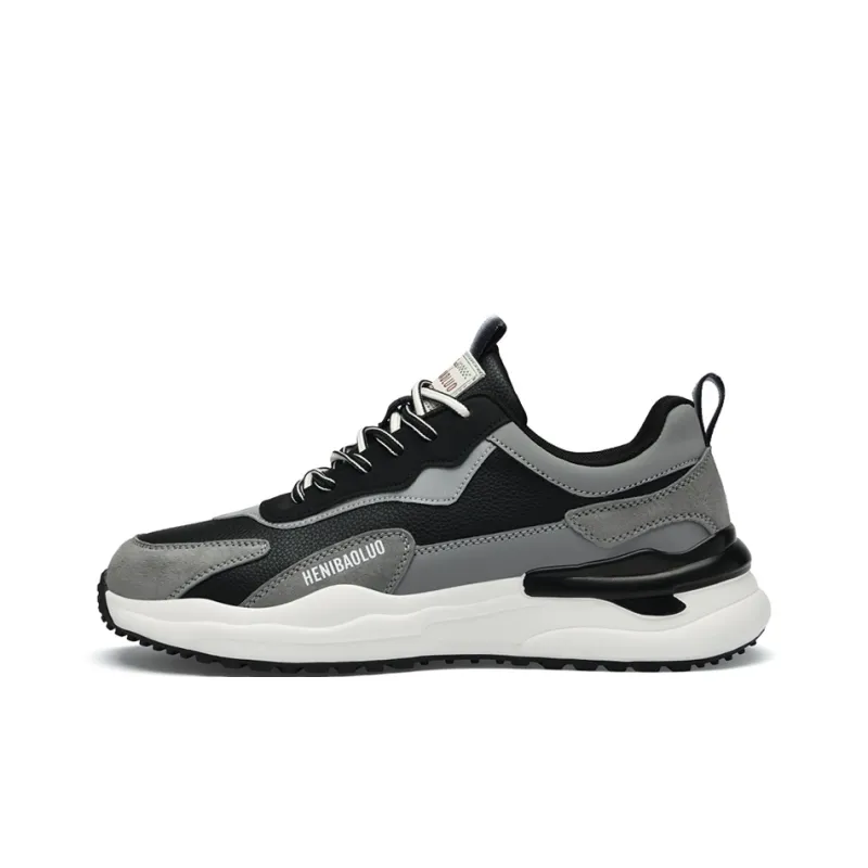 HENIBAOLUO Anti Slip Wear Resistant Low Top Casual Shoes Men's-11