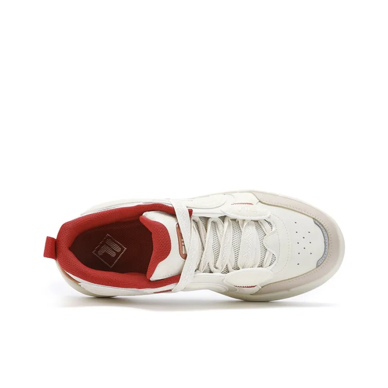 FILA Low-Top Skateboard Shoes Women's White Umber-2
