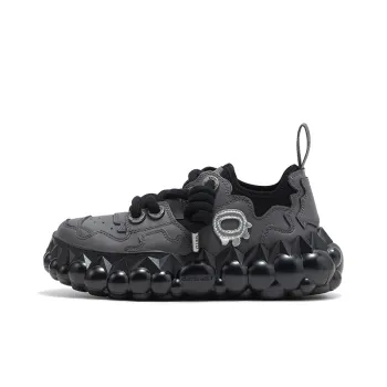 OETZI Fusion Ice Series Wear-Resistant Lightweight Breathable Height Increasing Low-Top Casual Shoes Unisex Coffee