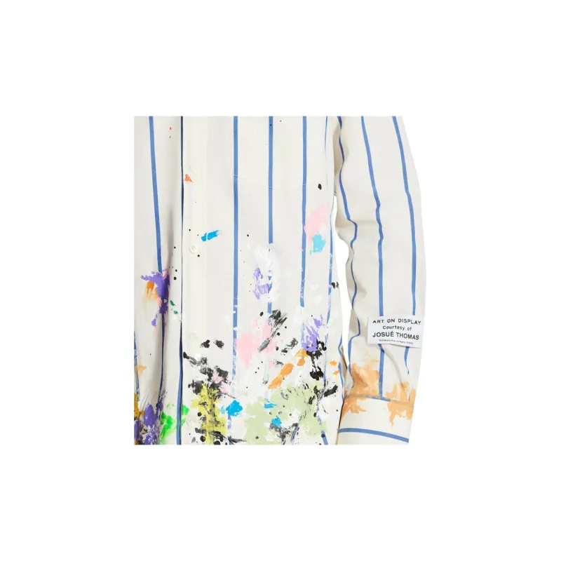 Lanvin X Gallery Dept. Patchwork Shirt With Paint Marks-5