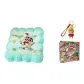 21011 Crayon Shin-Chan Square Print Seat Cushion (Green)+Shin-Chan Pendant, Shin-Chan Shopping Bag