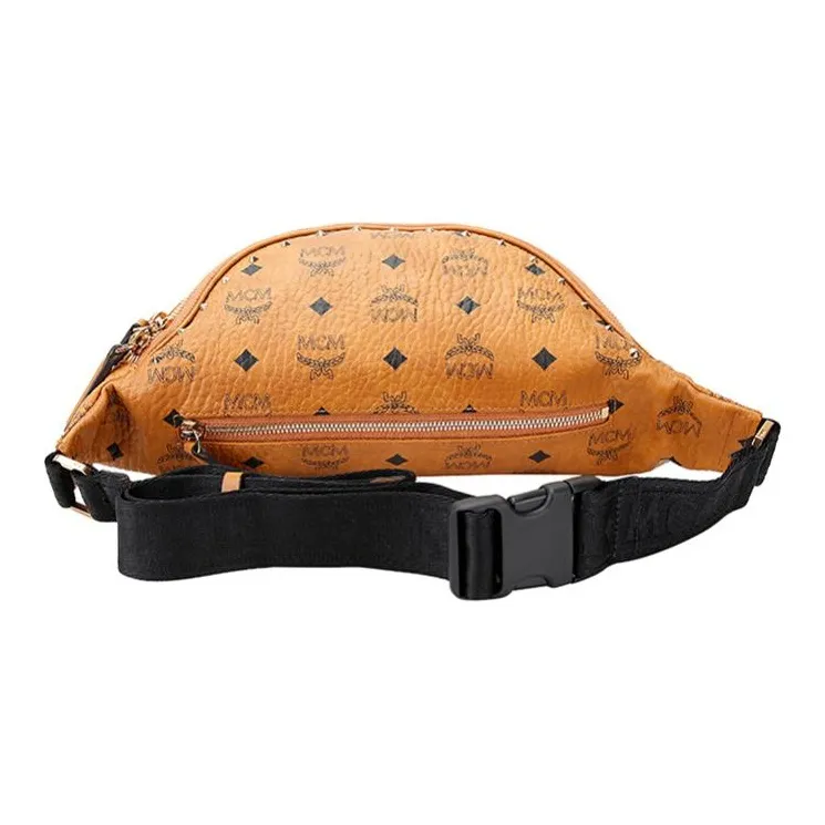 MCM Fursten Belt Bag Visetos Studded Outline Medium Cognac-2