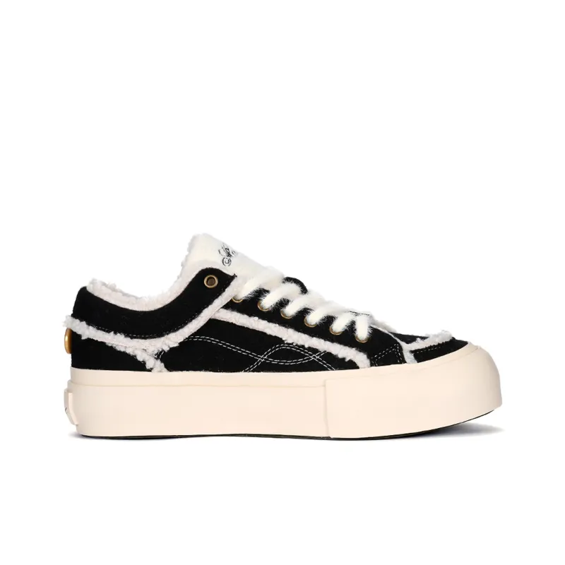 MATNUT Height Increasing Slip Resistant Low Top Skateboard Shoes Unisex Black-1