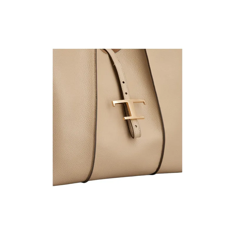 TOD'S Logo Plaque Tote Bag-4