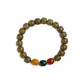 Shan Yan Green Sandalwood Old-Style Bead Bracelet-C26A3-12