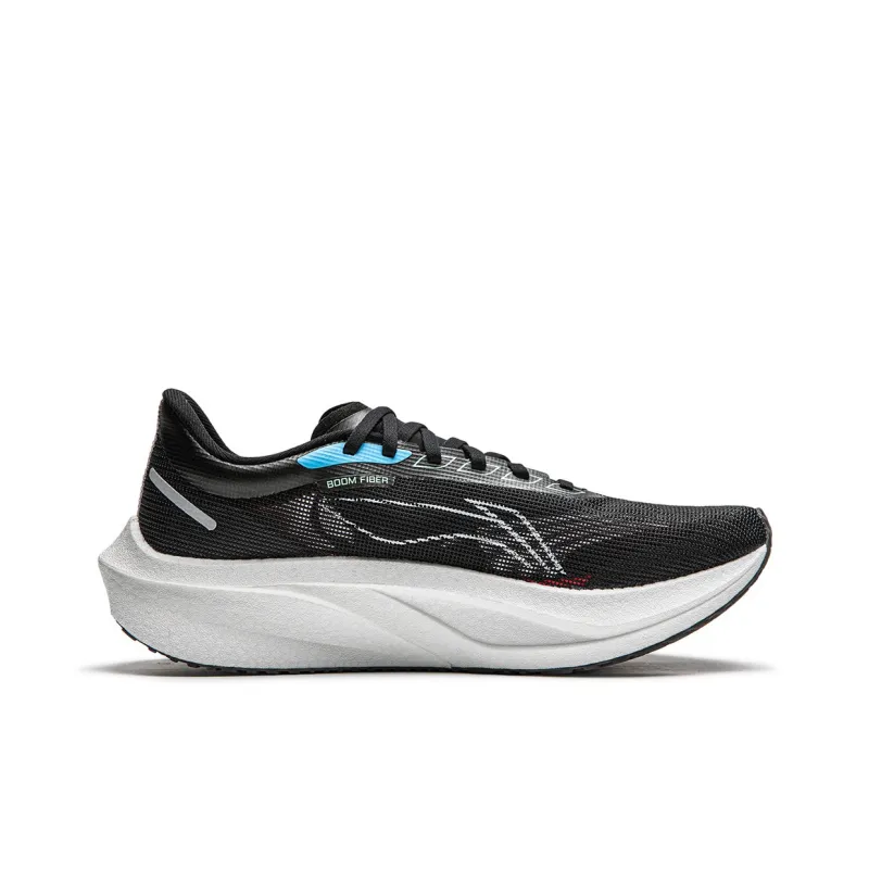 LiNing Wear Resistant Slip Resistant Low Top Casual Running Shoes Men's Black-1