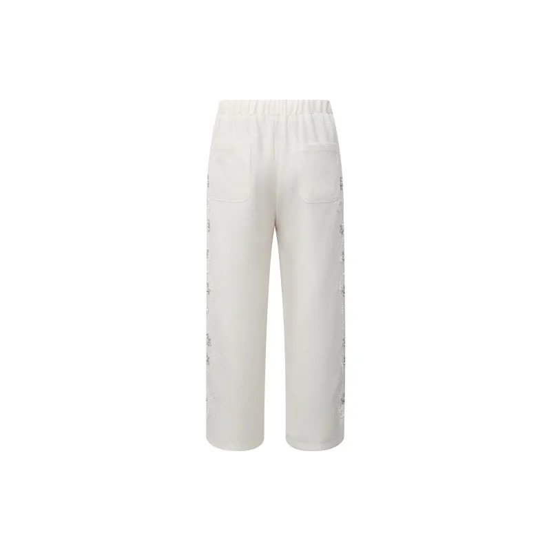 BIRTH OF ROYAL CHILD Casual Pants Unisex White-1