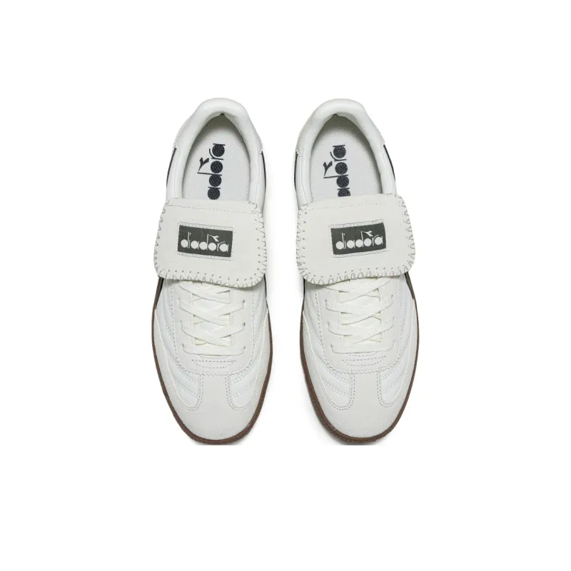 Diadora Wear Resistant Low Top Skateboard Shoes Unisex White-2