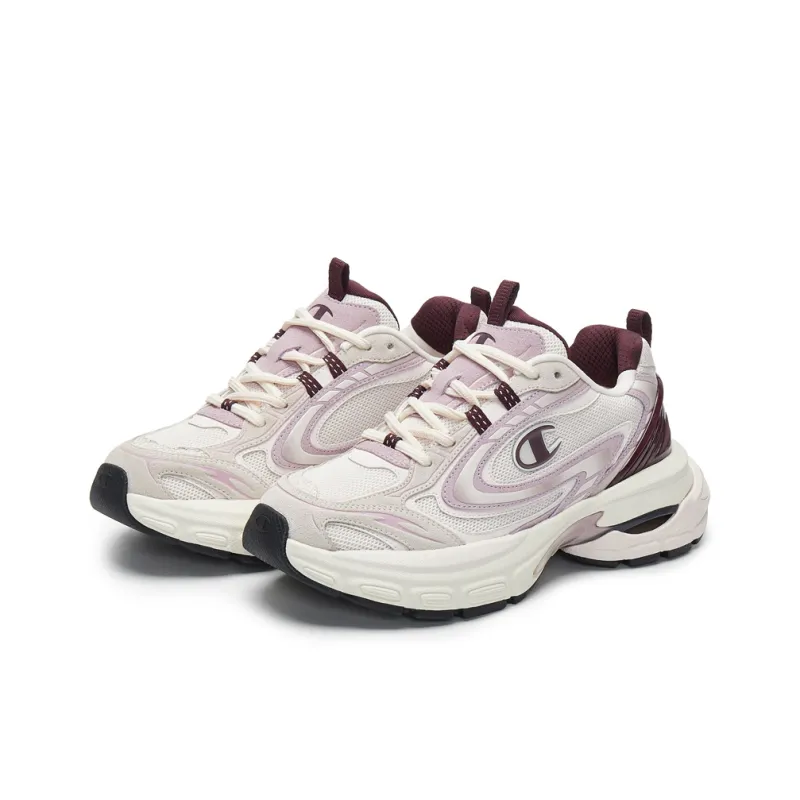 Champion Anti-Slip Wear-Resistant Low-Top Running Shoes Women's Dreamy Venice/Burgundy-2