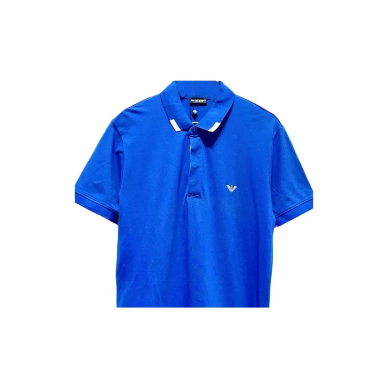 EMPORIO ARMANI Polo Shirt Men's Blue-4