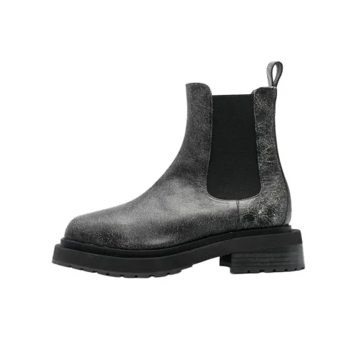 ECKHAUS LATTA Mike Cracked-effect Chelsea Boots