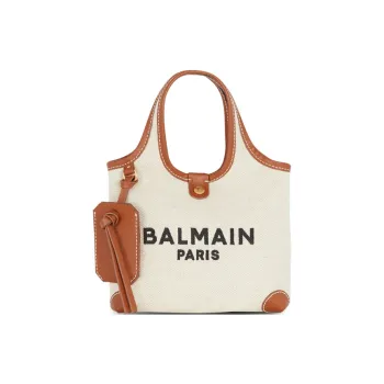 BALMAIN B ARMY Calfskin Shoulder Bag Crossbody Bag Handbag Small Size Women's Light Umber