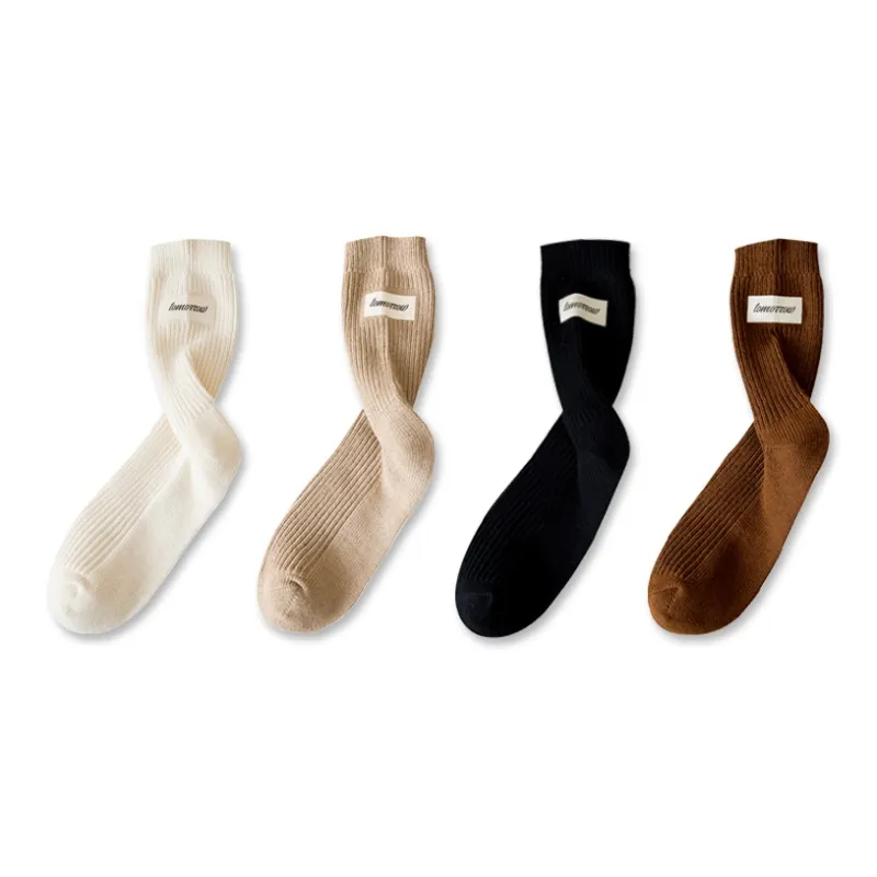 YOOKA Mid Calf Socks Women's Combo Set-5
