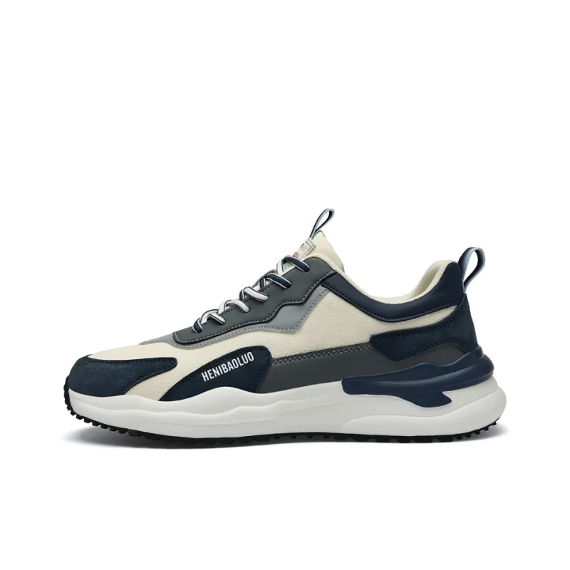 HENIBAOLUO Anti Slip Wear Resistant Low Top Casual Shoes Men's-8