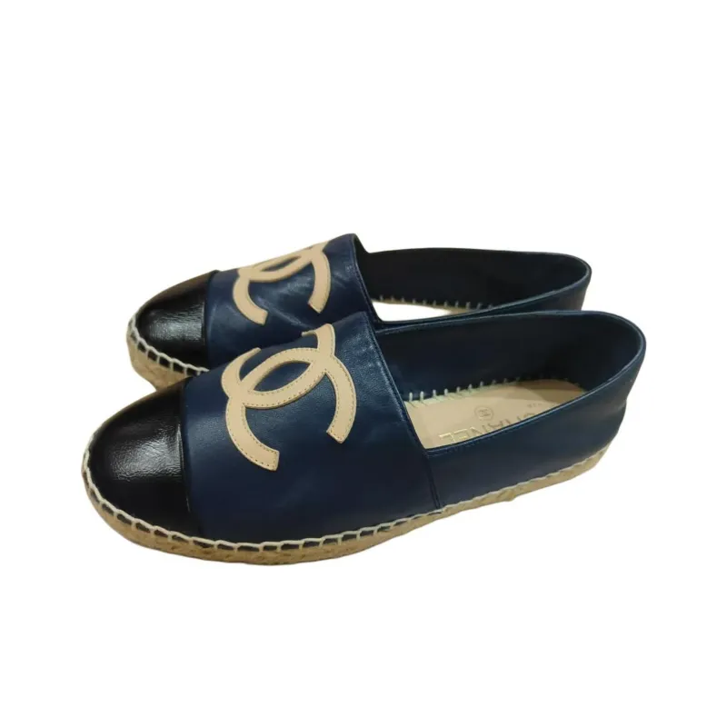 CHANEL Espadrilles Women's Navy Blue-2