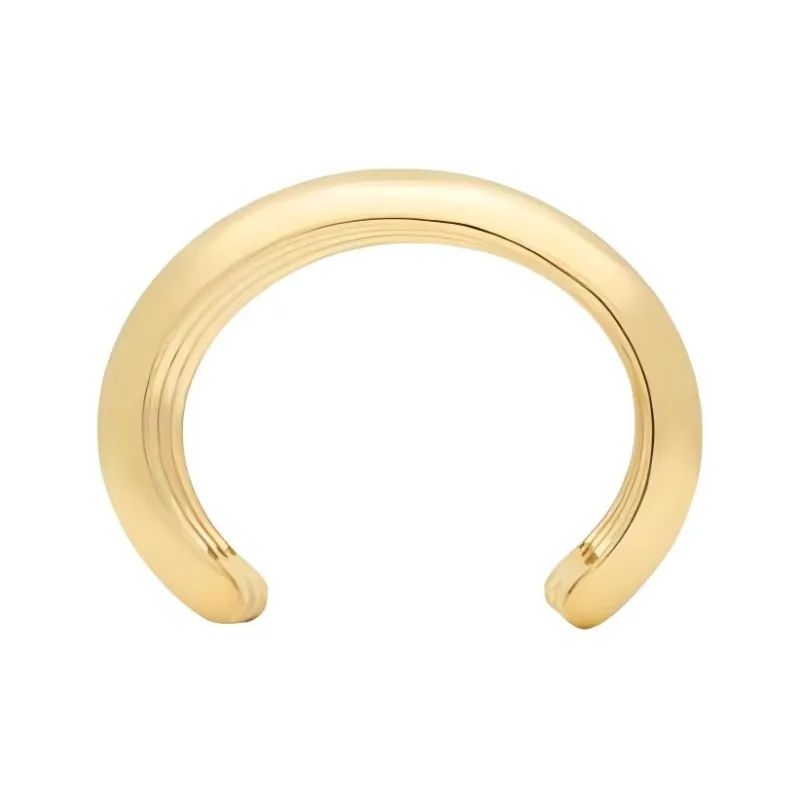 SAINT LAURENT Metal Bangles Unisex Gold-4