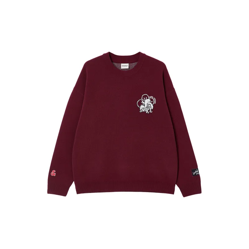 JACK JONES· Sweater Knitwear Men's Burgundy-0