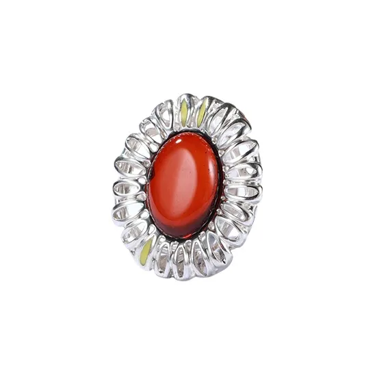 S&A Amber Beeswax Rings Women's-10