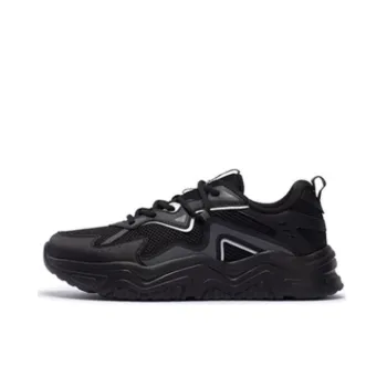 361° Anti Slip Wear Resistant Low Top Chunky Sneakers Men's Black