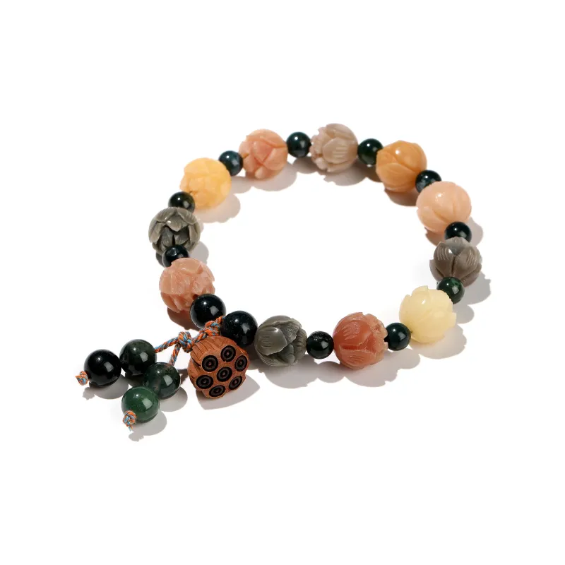 Xiang Yin Bodhi Seed Fortune Buddhist Bead Beaded Bracelet Unisex-7