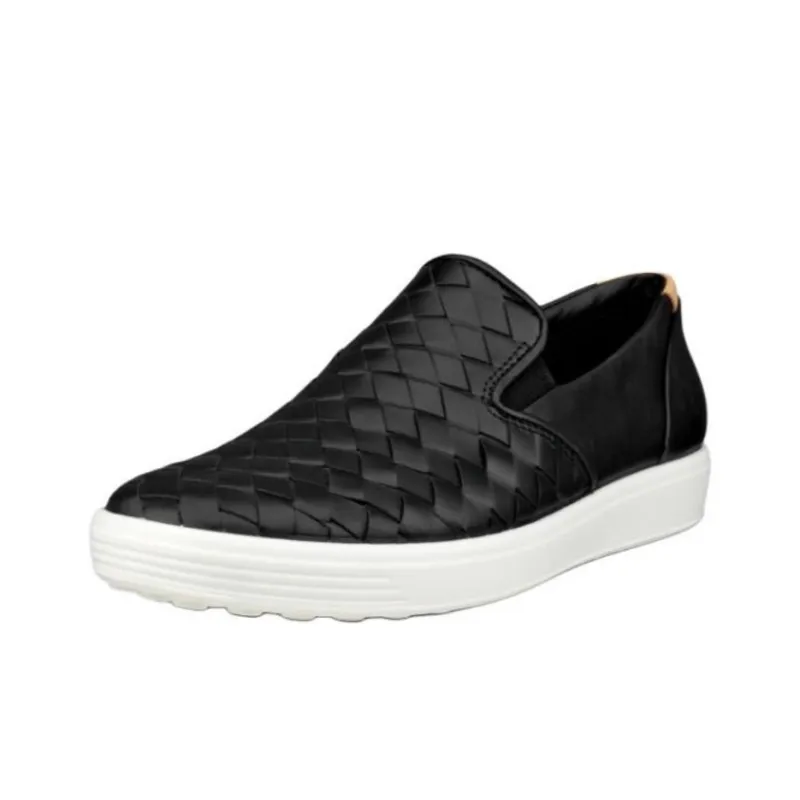 Ecco Soft 7 Casual Single Shoes Women's Black-1