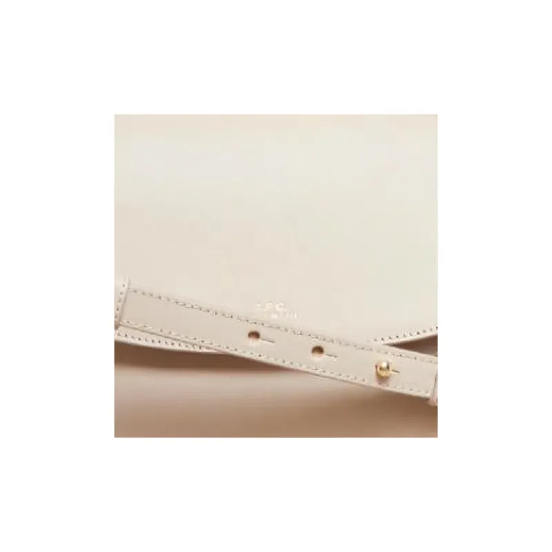A.P.C Leather Portable Crossbody Bag, Shoulder Bag Mini Women's Gray-3