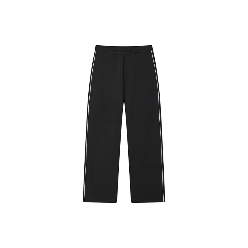 FILA Knitted Sports Pants Women's Jet Black-1