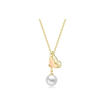 Double Happiness Gift Freshwater Pearl Necklaces Unisex