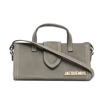 Jacquemus Cow Leather Shoulder Bag Women's Gray